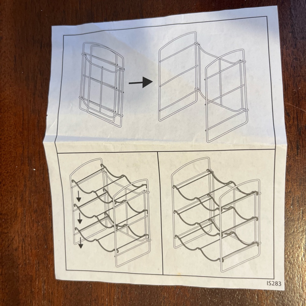 Collapsible metal bottle rack - Picture 8 of 8